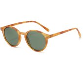 Gafas de sol polarizadas redondas retro para hombre y mujer, gafas de sol clásicas con montura de leopardo, gafas de sol negras de moda para conducir, gafas para hombre y mujer UV400