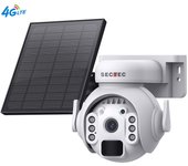Camara de vigilancia exterior solar WIFI inteligente solar HD 360 grados alarma 4G vigilancia
