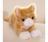 Juguetes de peluche de gato de simulación para niños y niñas, modelo de gatito de 5 colores, animales realistas falsos, regalo del Día de San Valentín, nuevo