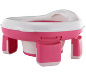 Silla Entrenamiento Bebé, Orinal Portátil Multiusos 3 en 1, Retrete portátil de emergencia pa，Fácil de Limpiar, Viajar,Plegable