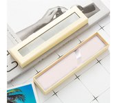 Creative Transparent Pen Gift Box Paper Box Pencil Case Pen Storage Box Rectangular Stationery Fountain Pen Case School Supplies