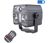 ESHINY 60 Patterns Battery DJ Disco Light Party R&G Laser Projector RGB LED Magic Ball Bar Dance Room Stage Effect Lamp USB F2N6