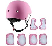 7 In 1 Set de protección para niños, Casco y Coderas, Rodilleras, para IR con Patines, Bici, Patineta o Patinete