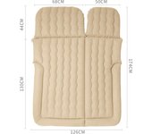 Car Mattress, SUV Car Air Mattresses, Movable, for Outdoor Activities, Removable Inflatable Mattress with 2 Cushions and Pump
