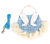 Bunny Harness and Leash Set Rabbit Clothes Guinea Pigs Harness Vest Lovely Cute Dress for Small Pet Ferret Hamster