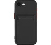 Card Slot Bag Holder Case For iPhone 16 15 14 13 12 11 Pro 10 X XR XS Max Wallet Shockproof Soft Silicone Back Cover