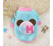 Cartoon Pattern Dog Coat Jacket For French Bulldog Cute Lovers Skirt Puppy Cat Dress Cotton Vest Autumn Winter Pet Dog Clothes