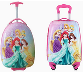 Maleta viaje maleta cabina estampada infantil 4 ruedas trolley maleta rigida dibujos infantiles 30X20X45CM