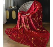 Manta Elegante Todo-Tiempo de Mármol Bronceado – Suave y Plush, Poliéster Tejido Versátil, Confort Rayado Acogedor
