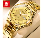 OLEVS Top Brand Men Watches Simple Business Automatic Mechanical Wristwatch Waterproof Stainless Steel Luminous Watch for Man