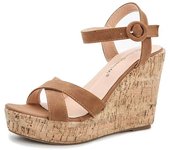 Martha Stewart arched fit Beverly Brentwood wedge sandals