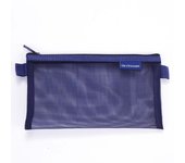 Nylon Mesh Pencil Case Bills Bag Retro Color Transparent Bills Bag Organizer Case Storage Bag Zipper Stationery Bag Outdoor