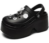 Sandalias de tacón de cuña de verano para mujer, zapatos calados para mujer