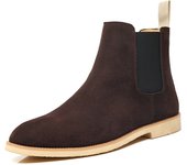 Chelsea botas de cuero genuino otoño e invierno botas de los hombres británicos