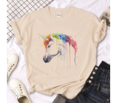 Horse t-shirts women streetwear Japanese t-shirts girl 2000s manga Japanese clothes