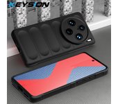 KEYSION Shockproof Case for VIVO X100 Pro 5G X90 Pro+ Plus Anti-skid Soft Silicone Phone Back Cover for iQOO 12 Pro 11 Z7 Z7X 5G