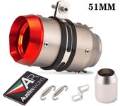 Motorcycle Exhaust Muffler Pipe Carbon Fiber Exhaust Escape Moto Canister Tail Pipe End pipe For RC390/250 DUKE 390/200/250
