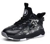 Brand Kids Sneakers Outdoor Sports Tennis Shoes Boys High Top Basketball Shoes Children Non-slip Running Shoes Sport Shoes