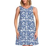 Custom Evil Eye Women's Summer Türkiye Lucky Charm Casual Beach Dress Sleeveless Top
