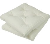 Pack 6 Cojines para Silla, 40x40x5 CM, Efecto Tridimensional, Relleno de 100% Poliéster, Ideal para Comedor, Terraza, Salón y Restaurante, Color Raya Gris, Fabricado en España