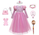Princess Girls Christmas Halloween Rapunzel Cosplay Costumes Kids Autumn Long Sleeve Dresses Tangled Fancy Costume Children Disg