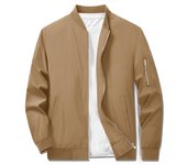 MAGCOMSEN Bomber Jacket for Men Casual Sportswear Lightweight Windbreaker Baseball Jacket with Zipper Pockets