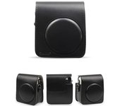 Fujifilm Instax 70 Instant Camera Case, Protective PU Leather Classic Bag Cover/PVC Crystal Clear Case with Shoulder Strap