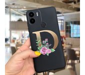 For Xiaomi Redmi A1 Case Black Crown Flowers Soft TPU Phone Cover Cases For Xiaomi Redmi A1 Plus A1+ RedmiA1 Sikilly Fundas Etui