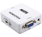 Video Converter Mini HDMI-Compatible to VGA 1080P Full HD For PS3 XBOX STB PC Laptop HDTV Projector DVD with 3.5mm Audio Jack