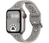Suitable for Apple 789 generation smartwatch wristband iWatch se hollow cat claw small waist silicone strap new model