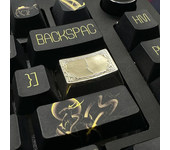 Capuchones para teclados mecánicos de cobre puro latón metálico y cobre blanco Perfiles R4/R3/R2/R1 Teclas ESC TAB Ctrl Shift Enter Backspace tamaños 1u/1.25u/1.5u/1.75u/2.25u Perfil Cherry Accesorios para juegos