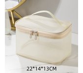 Bolsa De Almacenamiento De Maquillaje Organizador De Cosméticos Para Viaje Bolsa De Plástico Para Mujeres Y Hombres Caja De Skincare Con Malla Y Bolsillo Para Baño