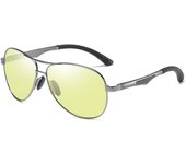 Nueva película en color para hombres, gafas de sol polarizadas, gafas de sol, patas de aluminio y magnesio