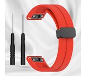 26mm 22mm Magnetic Buckle Strap For Garmin Fenix 7 7X 6X Pro 5Plus 6S 7S 3 3HR Forerunner 965 945 Silicone Bracelet Watchband