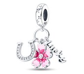 Magical Pink Cherry Pearl Original Silver DIY Bracelet 3MM Women's Jewelry Birthday Gift Natural Main Stone
