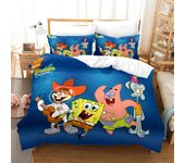 Cute Cartoon 3d Spongebobs Character Printed Bedding Set Duvet Cover Sets Pillowcase AU EU US Twin Queen King Super King Size