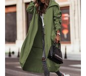 autumn women Windbreaker coats casual hooded overcoats