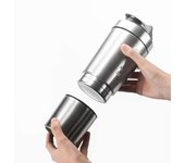 26OZ Detachable Whey Protein Powder Sport Shaker Bottle For Water Bottles Stainless Steel Cup Vacuum Mixer Outdoor Drinkware