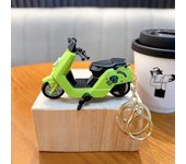 Combinación de aleación jeep pull-back modelo de coche llavero bicicleta colgante creativo motocicleta bolsa llavero
