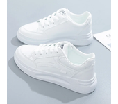 Zapatos para caminar al aire libre para Mujer, zapatos De Skateboarding, zapatillas De deporte para Mujer, zapatillas De deporte informales transpirables con cordones De cuero para Mujer