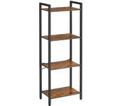 Estantería Alta de 6 Niveles, Librería con Marco de Acero, para Salón, Dormitorio, Oficina, Estudio,Estilo Industrial