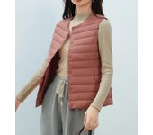 90% Duck Down Vest Thin Plus Size Women Coats Warm Tops with Pockets Portable Autumn Winter