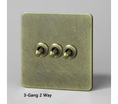 86 Type Antique Bronze Pattern Stainless Steel Panel Wall Light Toggle Switch EU FR Socket USB Type C Charging Port