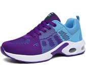 Spring new dense mesh flying woven women's shoes Korean version versatile comfortable casual shoes women's large size sports shoes