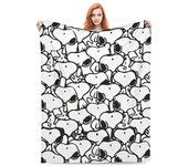 Peanuts  Collection Coral Fleece Plush Throw Blankets Cartoon Cute Blanket for Bed Office Super Warm Bedding Throws