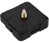 Clock Mechanism Movement without Hanger, 6/ 25 Inch Maximum Dial Thickness, 17/ 25 Inch Total Shaft Length (Black)