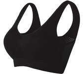 Sujetador Deportivo para Mujer Aireado, Ajuste Completo, Material de Nylon y Spandex