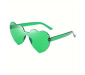 Gafas de moda con montura en forma de corazón, sin montura y de una sola pieza, ideales para hombres y mujeres en fiestas al aire libre, una elección ideal para regalos