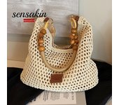 Summer Beach Vacation Bag for Women2025New Large Capacity Woven Straw Shoulder Bag Tote Bag