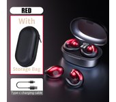 VAORLO True Bone Conduction Bluetooth Earphones Ear Clip Headsets With HD Mic Touch Control 3D Surround Stereo For Gaming Sport
